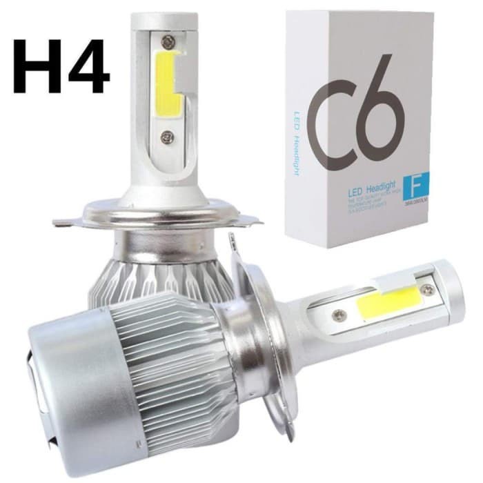 Jual LED Headlight Lampu Utama Mobil COB C6 H4 36W 3800Lm Hi/Lo