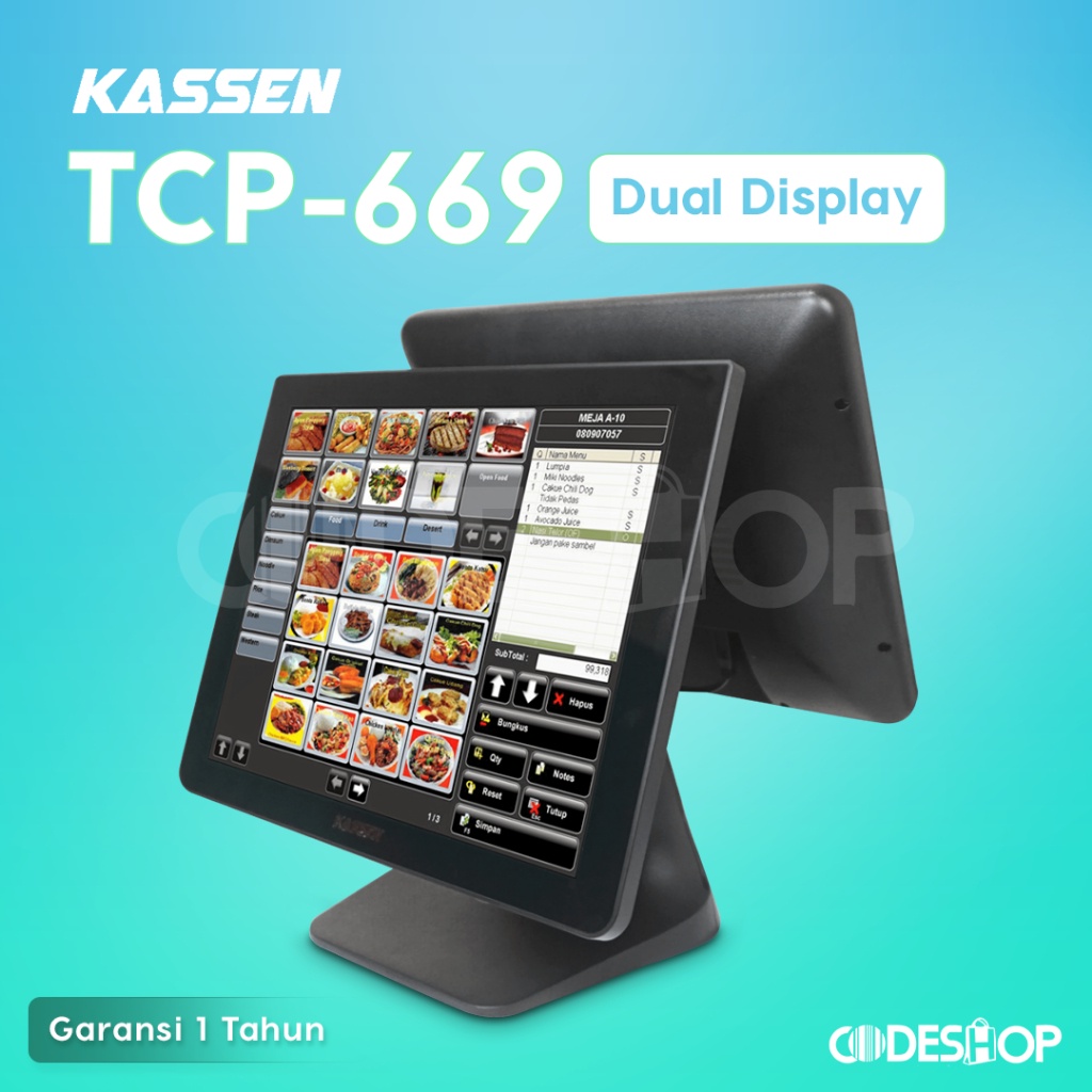 Jual Mesin Kasir Touchscreen Kassen Tcp Windows Core I Original