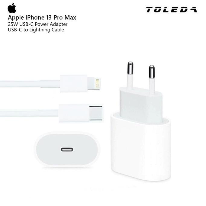 Jual Charger Adapter Cable iPhone 13 Pro Max 25W USBC Lightning