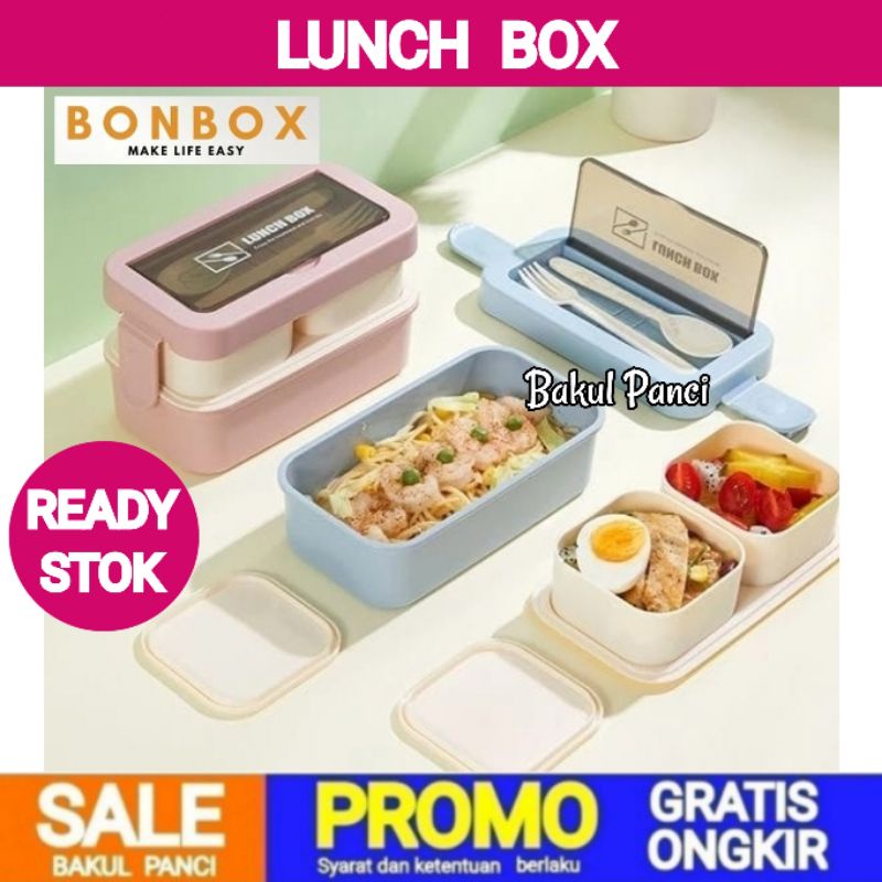 Jual BONBOX LUNCH BOX - SAMONO BENTO BOX KOTAK MAKAN SIANG LEAKPROOF ...