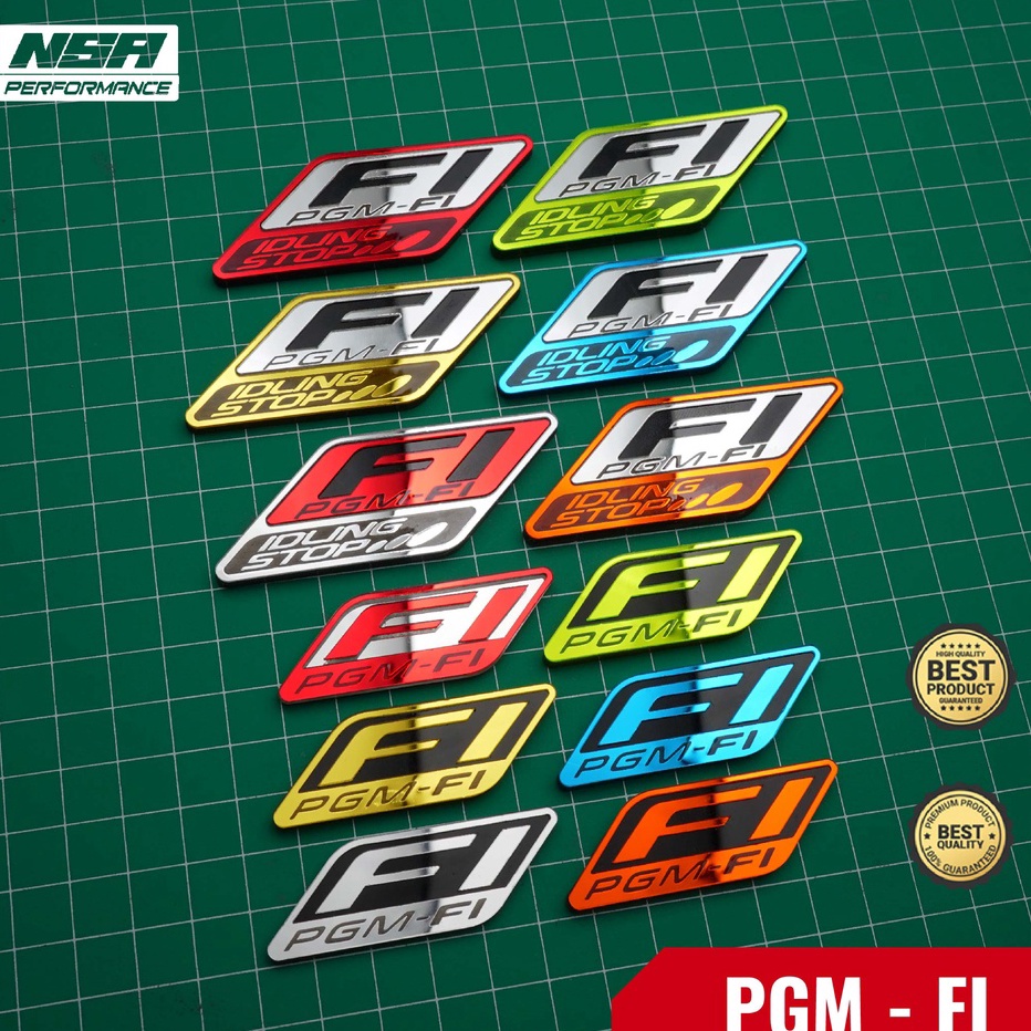 Jual ALA465 1PCS EMBLEM FI LOGO PGM FI EMBLEM HONDA LOGO HONDA EMBLEM ...