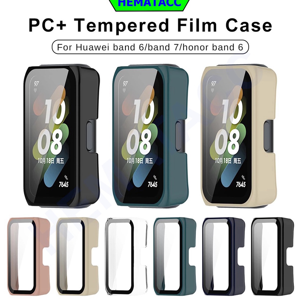 3 Pezzi Vetro Temperato 9H Per Honor Band 7 / 6 E Huawei Band 6 / 7 - Pellicola 3D Curved, Anti Graffio, Copertura Totale