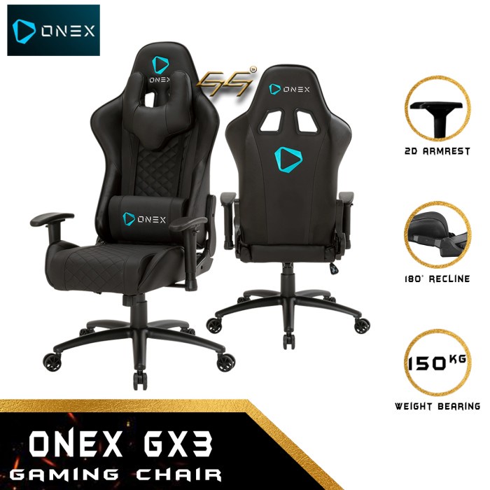 Jual Gaming Chair ONEX GX3 Kursi Gaming Premium Quality Gaming Chair ...