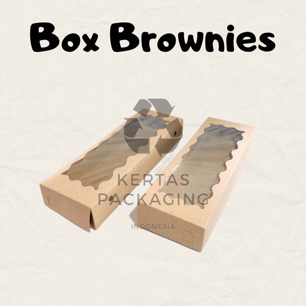 Jual Box Brownies Jendela Dus Brownies 30x10x45 Jendela Kemasan Brownies Laminasi Food 2439