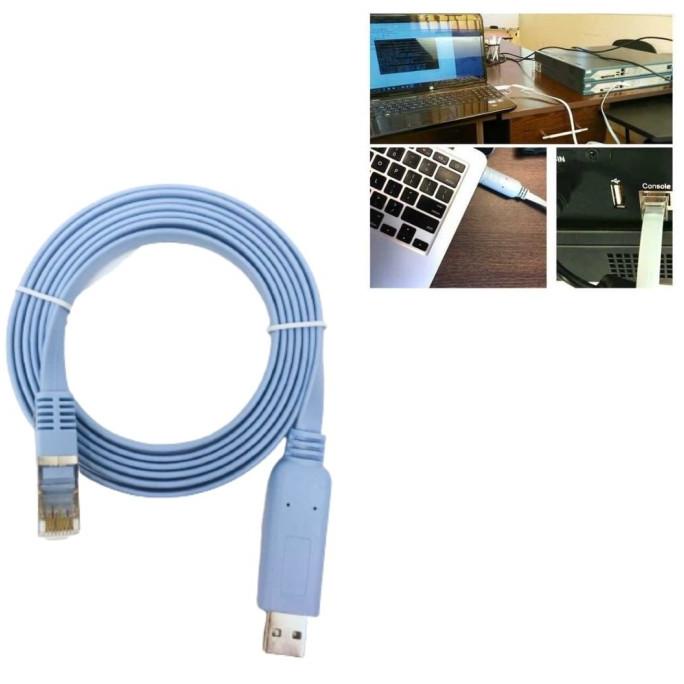 Jual KABEL CONSOLE TO USB RJ45 / CONSOLE CABLE TO USB CABLE CISCO ...