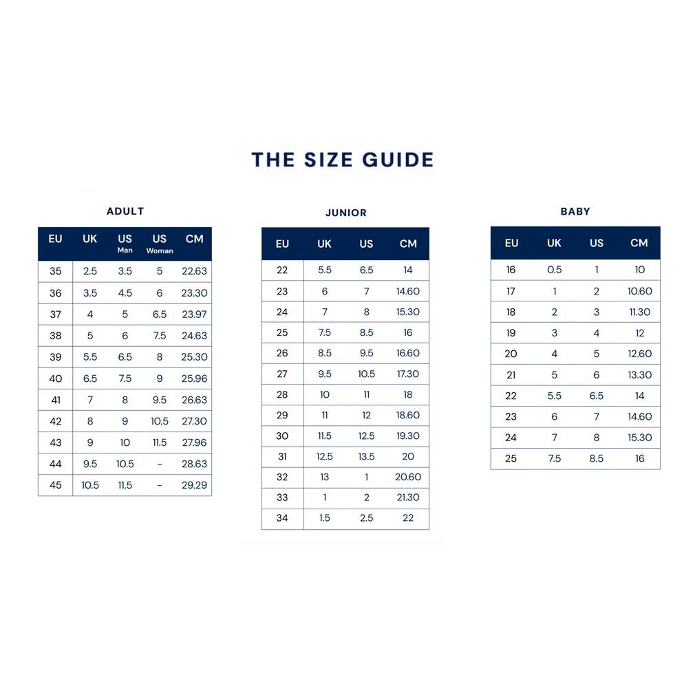 Superga sizing chart online