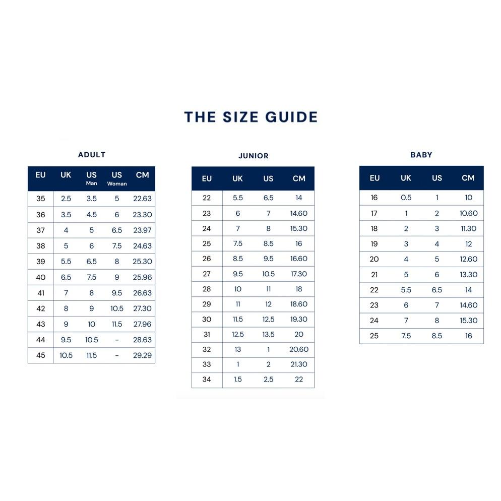 Superga sizing chart online