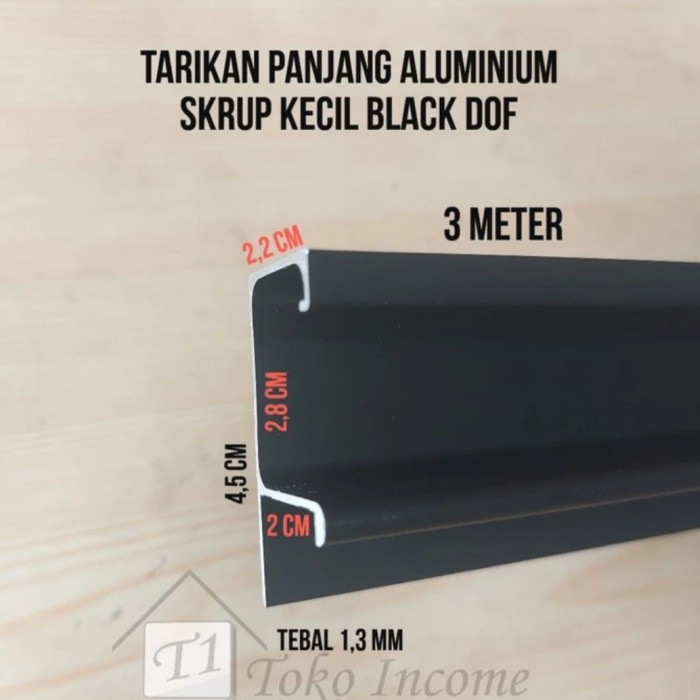 Jual Amaninaka Handle Tarikan Panjang Aluminium Profil Edging Lemari Minimalis Meter Shopee