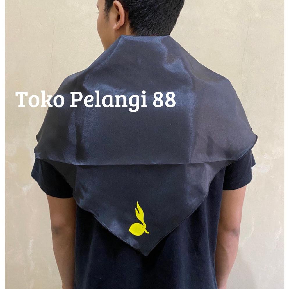 Jual Diskon Slayer Tunas Pramuka Hitam Polos / Syal Pramuka Tunas