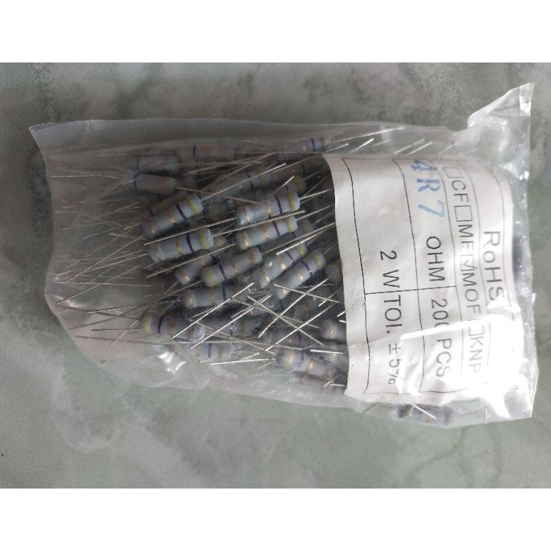 Jual Produk Premium.. resistor r 2 watt #perpak isi 200 biji//bisa ...