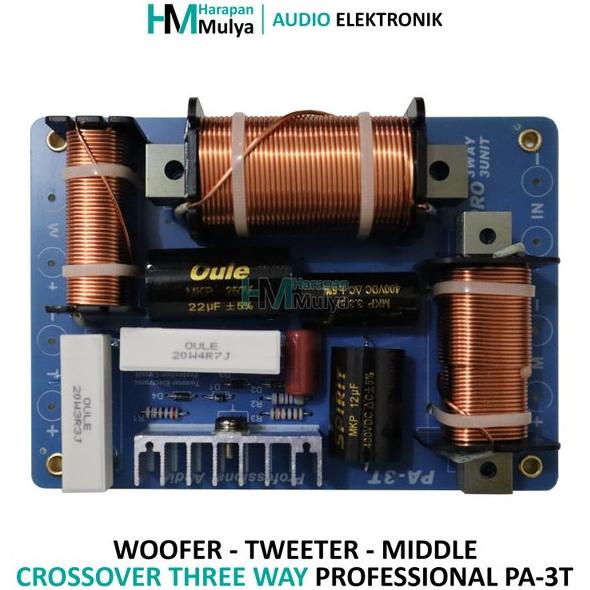 Jual Professional Pa-3T Crossover Three Way / 3 Way (Woofer Tweeter ...
