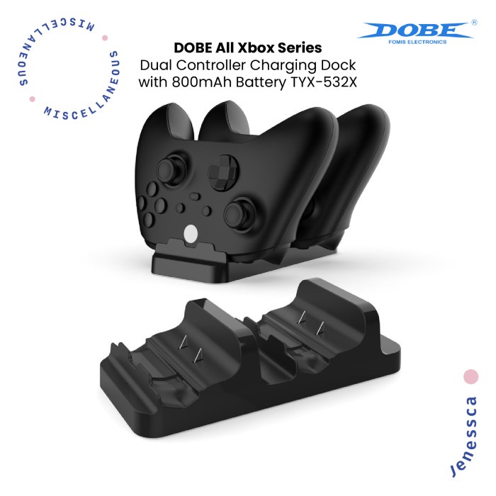 Jual DOBE Dual Charging Dock Xbox Series S/X/One S/X Controller + 2