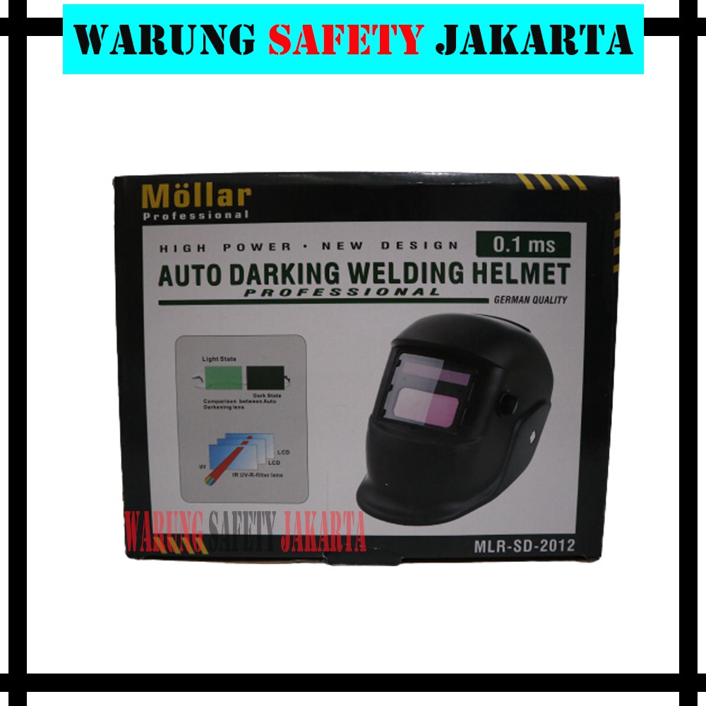 Jual Helm Las Otomatis Mollar Auto Darkening Helmet Kedok Las Shopee Indonesia