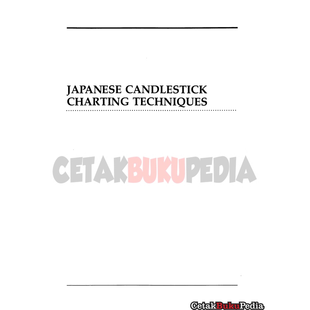 Jual Steve Nison Japanese Candlestick Charting Techniques EN Shopee