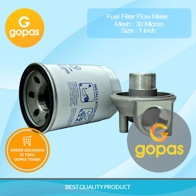 Jual Fuel Filter Flow Meter 30 Micron 1 Inch/ Strainer Flow Meter