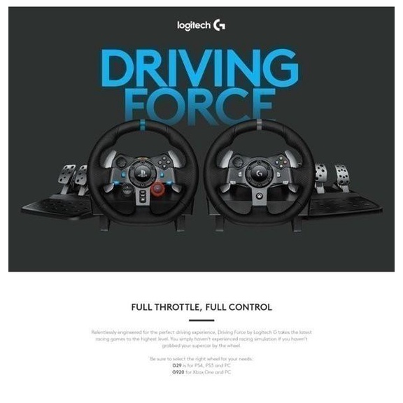 Jual Logitech G29 Driving Force Wheel Game Racing Simulator Ps4 Ps5 Pc ...