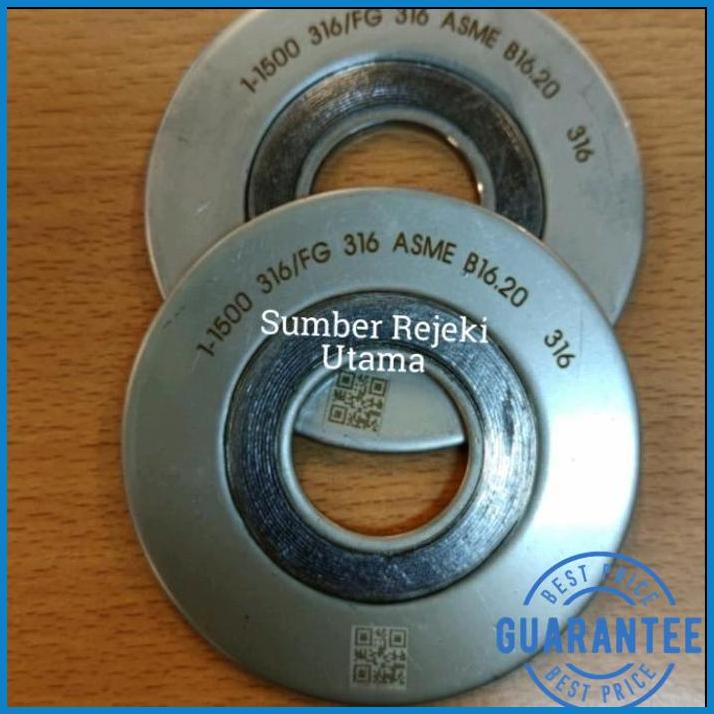 Jual SWG SPIRAL WOUND GASKET 1500 SS 316 SIZE 1" INCH DN 25 AGI