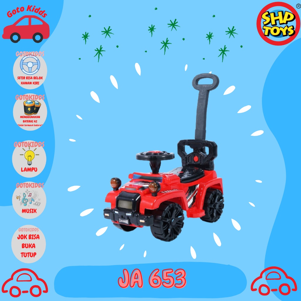 Jual Shp Ja-653 Mobil Dorong Anak Duduk Jeep Jumbo - Mobilan Anak Jeep ...