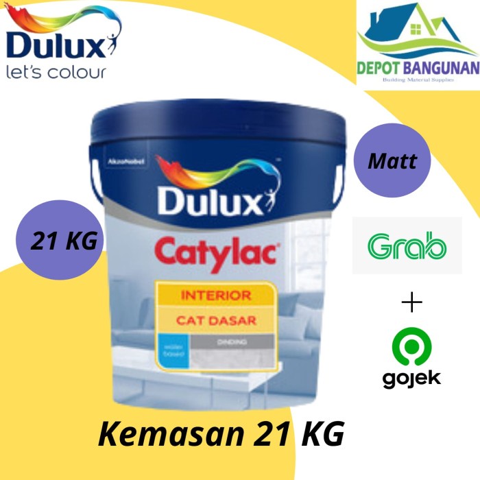 Jual Cat Dasar Tembok Alkali Sealer Cat Dasar Dulux Catylac Interior 21 Kg Shopee Indonesia 0655