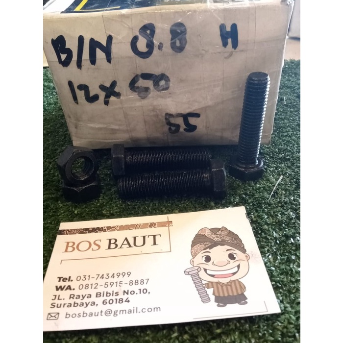 Jual Baut Mur Baja M X Kunci Full Drat P Shopee Indonesia