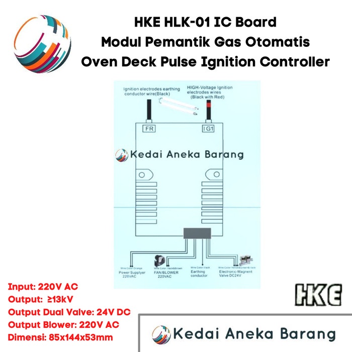 Jual Modul Pemantik Gas Oven Deck Igniter Controller IC Board HKE HLK ...