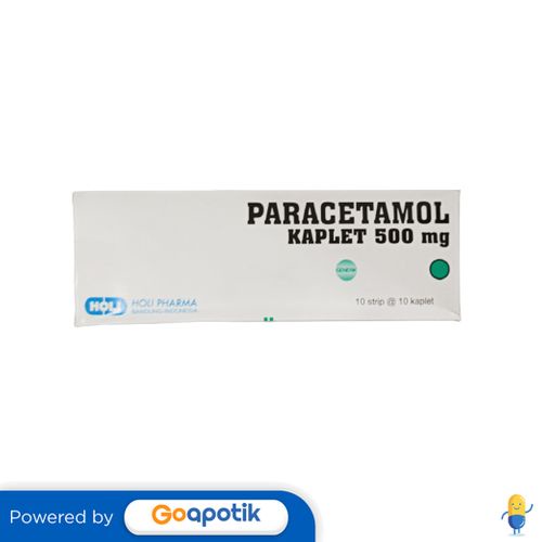 Paracetamol 500 Mg Holi Pharma Box 100 Kaplet