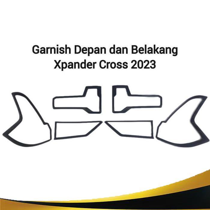 Jual PAKET COVERGARNISH DEPAN BELAKANG XPANDER CROSS 2023 2025 HITAM