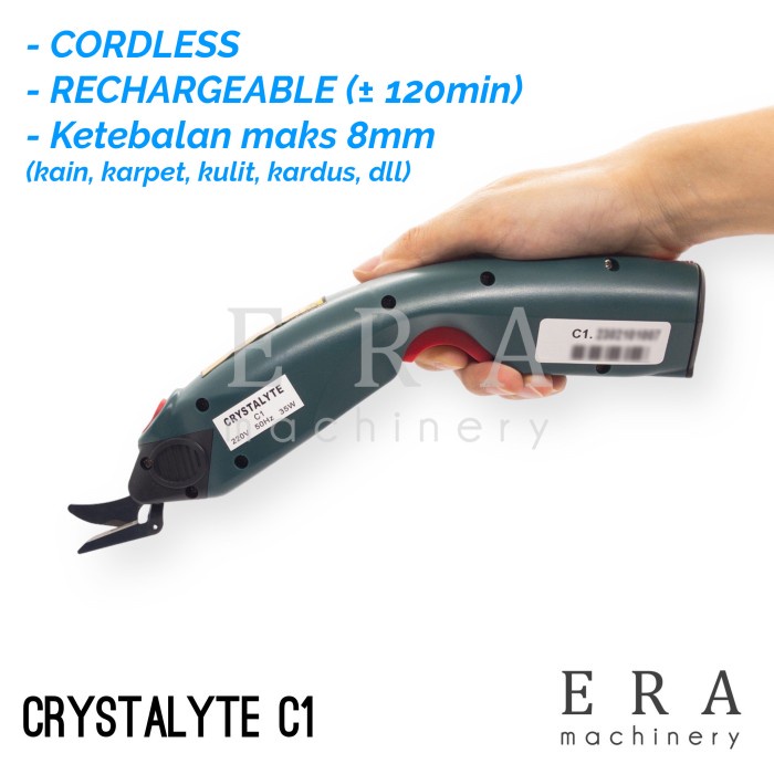 Jual Sale Gunting Kain Elektrik Crystalyte Yj-C1 Electric Portable ...
