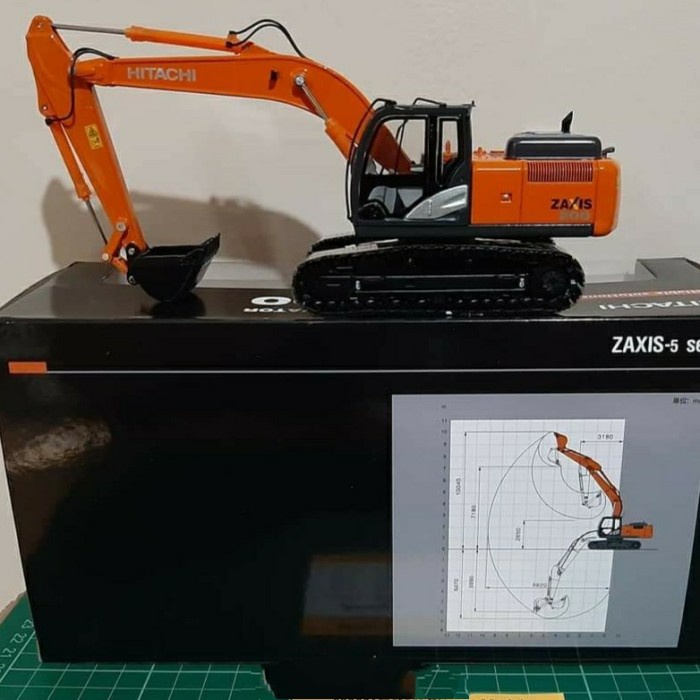 Jual Miniatur Diecast Alat Berat Excavator Hitachi Zaxis 200 Harga