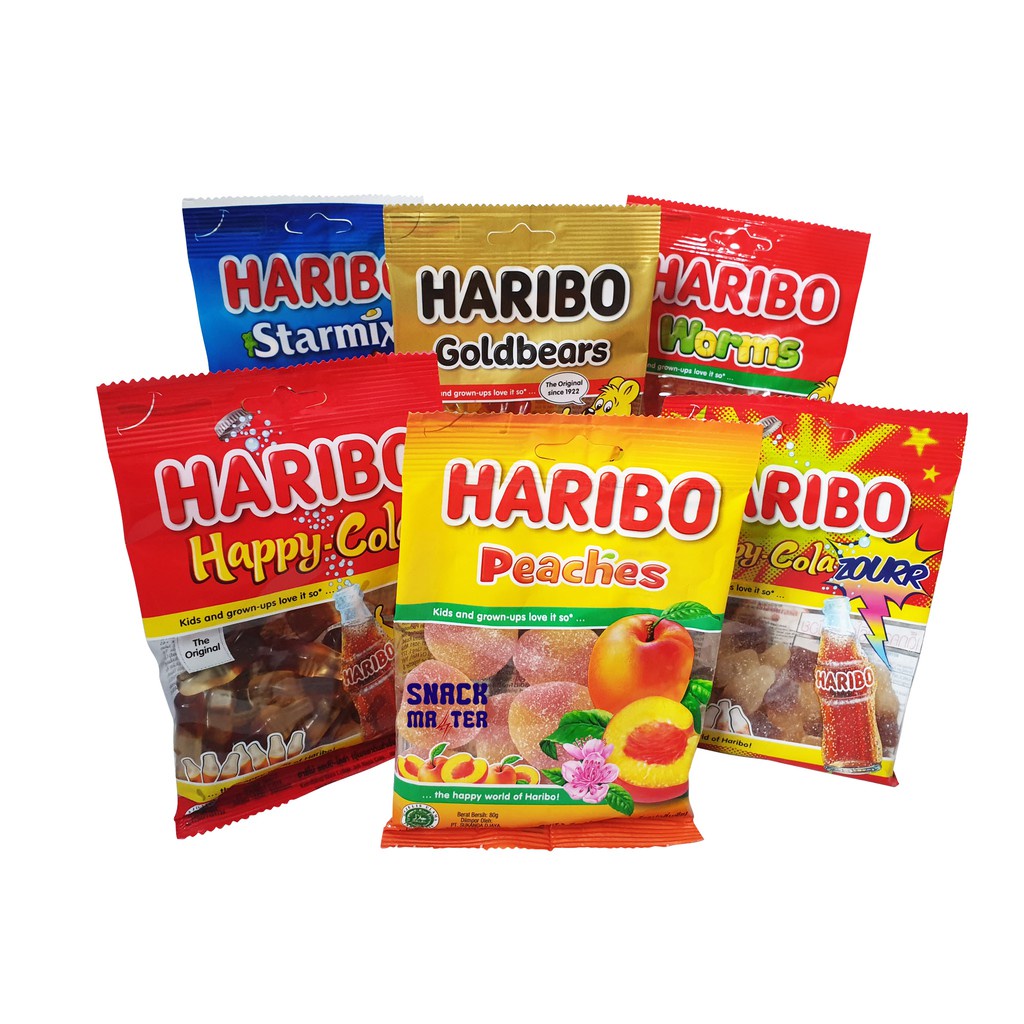 Jual Haribo Jelly Gummy Netto 80 Gr Shopee Indonesia