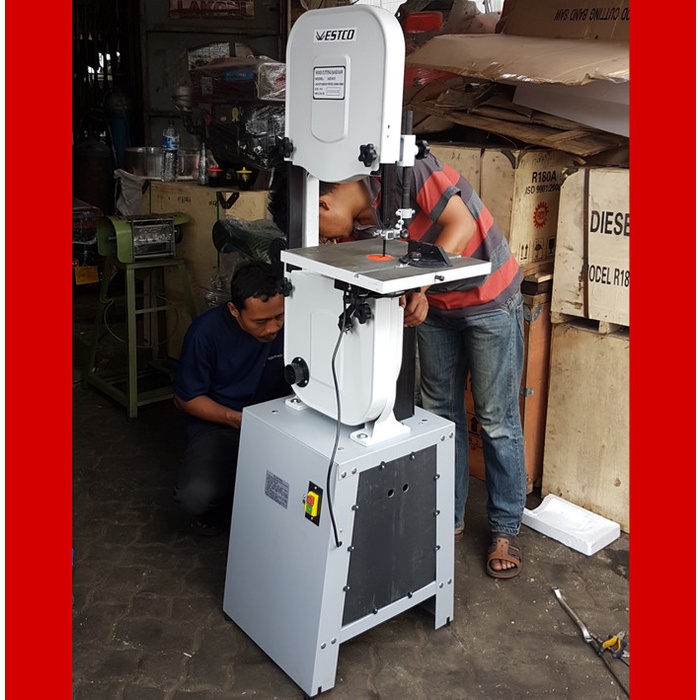 Jual Mesin Band Saw Westco Gergaji Kayu Mj Bandsaw Machine Shopee Indonesia