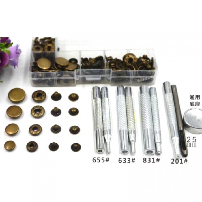 Jual Set Alat Pasang/Getok Paku Kancing Snap/Keling Berkualitas ...