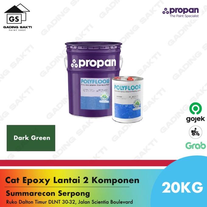 Jual Propan Polyfloor Pft Dark Green Cat Epoxy Lantai Pail Kg Set Shopee Indonesia