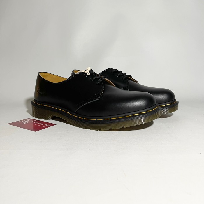 Jual DOCMART BOOTS DR MARTENS 1461 LOW SMOOTH BLACK LEATHER | Shopee ...