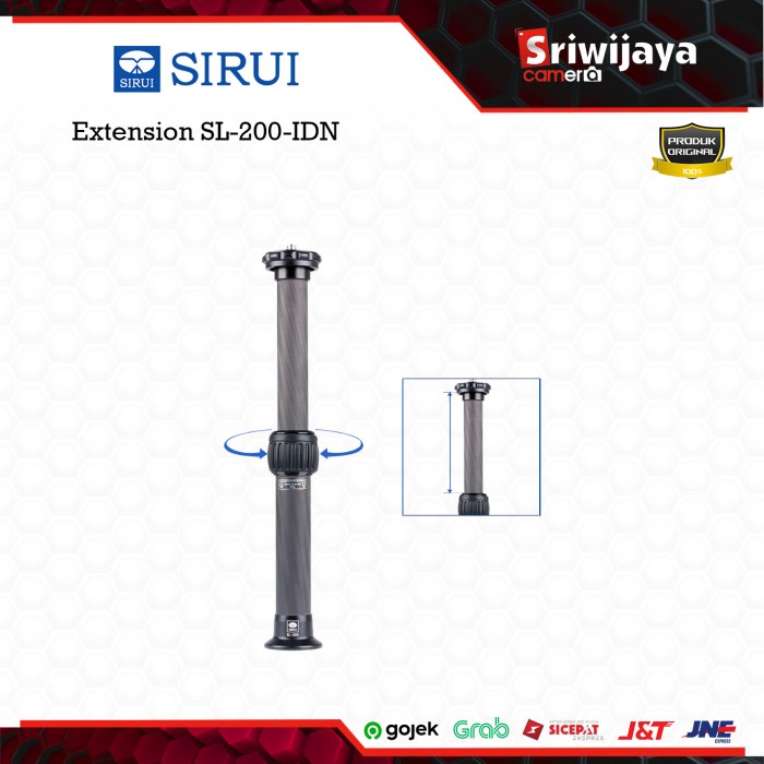 Jual SIRUI SL200 Carbon Fibre Center Column Extension Shopee Indonesia