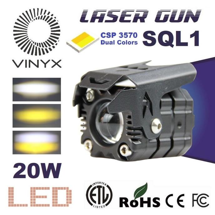 Jual Lampu Tembak Sorot Led Laser Gun Vinyx Sql Mata D Mobil Motor Sql Shopee Indonesia