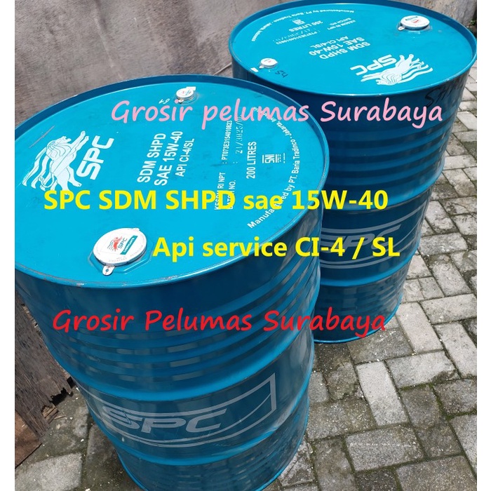 Jual SPC SDM SHPD 15w40 15w/40 Ci4/SL diesel engine oil Drum Meditran