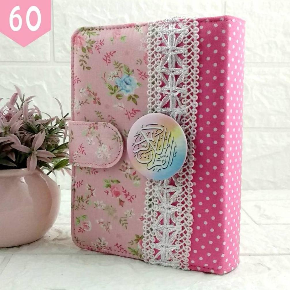 Jual Terjangkau Sampul Al Quran B6 Saku Bisa Custom Nama Katun