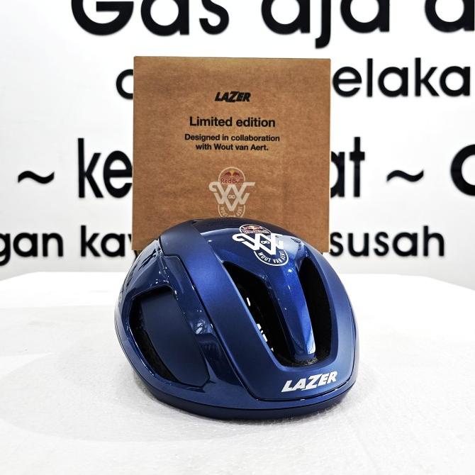 Jual Lazer Vento KinetiCore Helmet Asian Fit - Wout Van Aert Red Bull ...