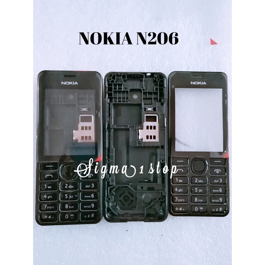 Jual NOKIA N206 206 CASING FULL SET TULANG SARUNG PINGGANG COVER