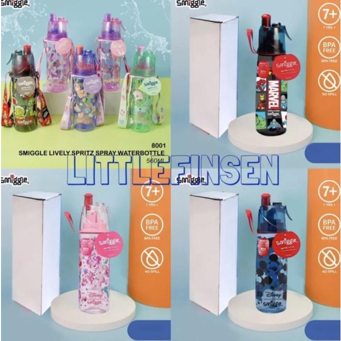 Jual smiggle botol minum anak water bottle smiggle spray botol anak