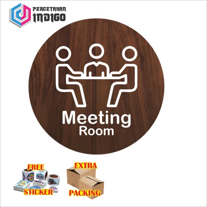 Jual Grosir sign board papan signage bulat meeting room Keren | Shopee ...
