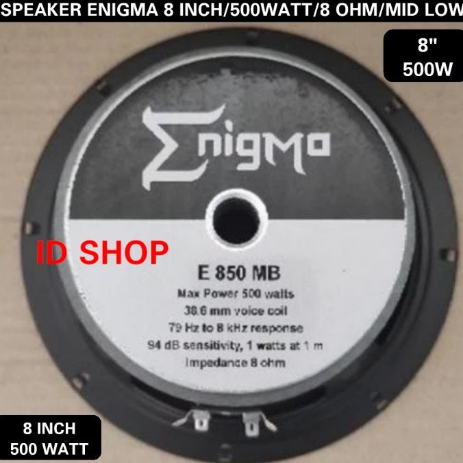 Jual Speaker Komponen Enigma 8 Inch 500Watt Mid Low Salon Spiker Line
