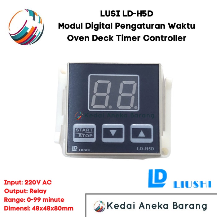 Jual NEW LUSI Modul Digital Timer Oven Deck Controller LD-H5D 220V AC ...