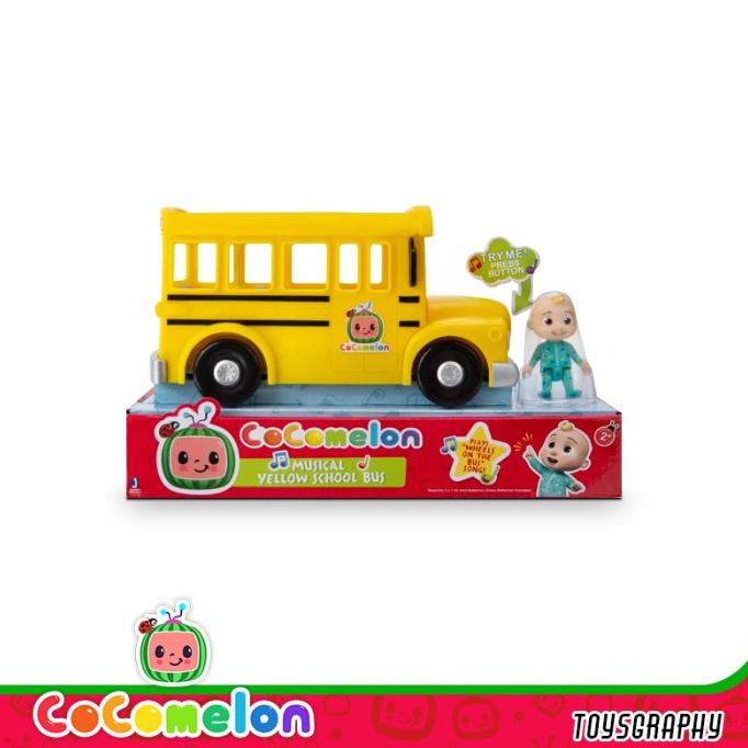 Jual Musical Yellow SCHOOL BUS with Sound Figure ORIGINAL