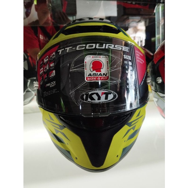 Jual HELM KYT TT COURSE FUSELAGE 2023 GREEN MATTE ORIGINAL 100 M/L/XL