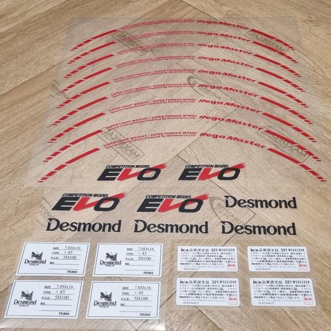 Jual Stiker velg Desmond Regamaster Evo full set | Shopee Indonesia