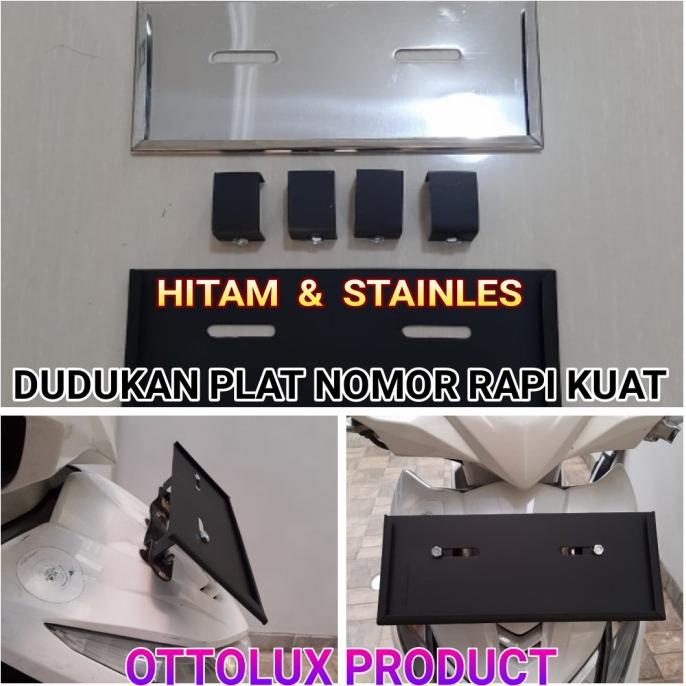 Jual Dudukan Tatakan Tempat Plat Nomor Motor Lux Model Isi Shopee