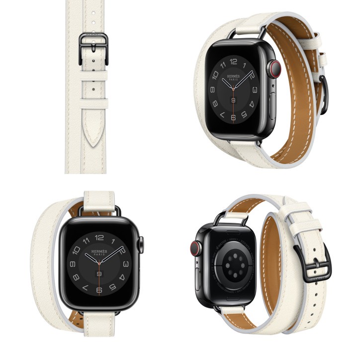 Jual NEW APPLE WATCH TALI STRAP HERMES DOUBLE LEATHER KULIT