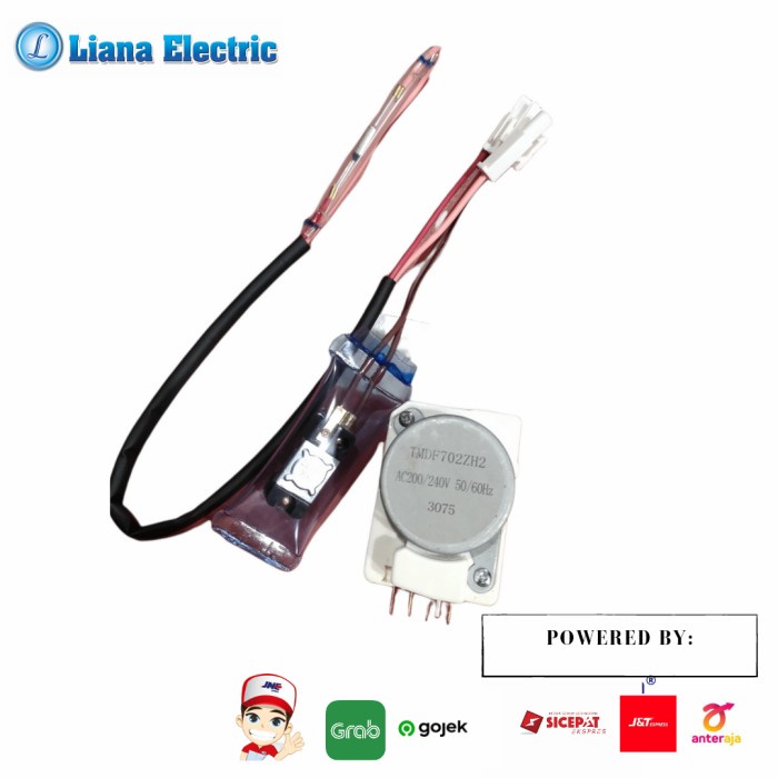 Jual DEFROST BIMETAL FUSE DAN TIMER KULKAS SHARP 2 PINTU ORIGINAL